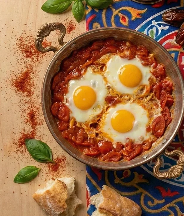 بيض بالطماطم