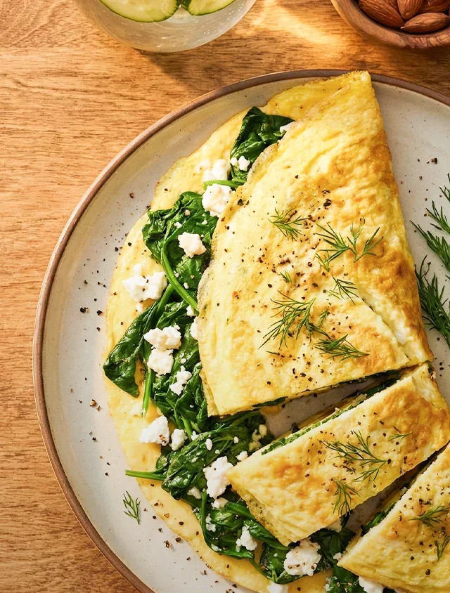 Spinach Omelette Roll