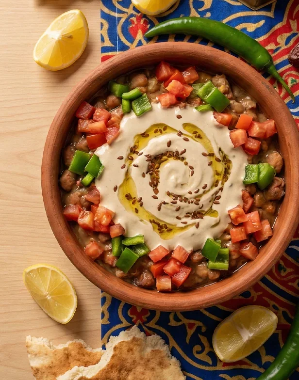 Egyptian-Style Ful with a Hijazi Touch