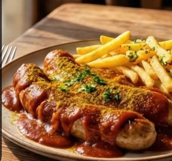 سجق الكاريويرست مع البطاطس