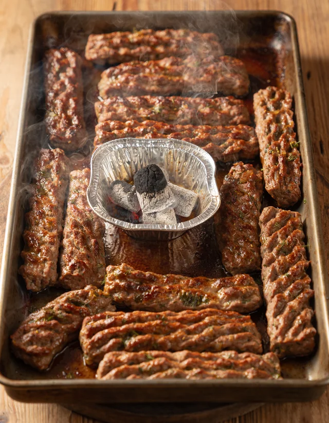 كباب مبخر في الفرن