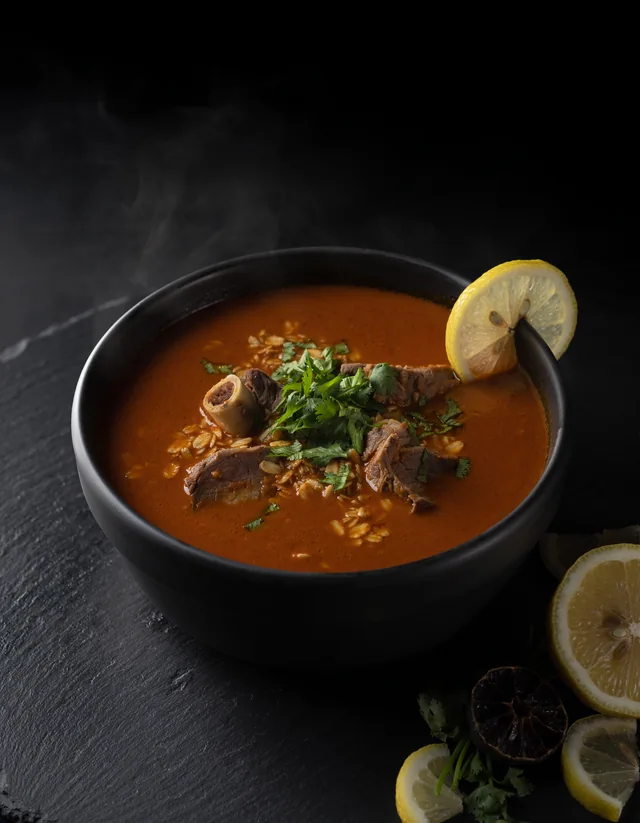 شوربة الشوفان الحمراء