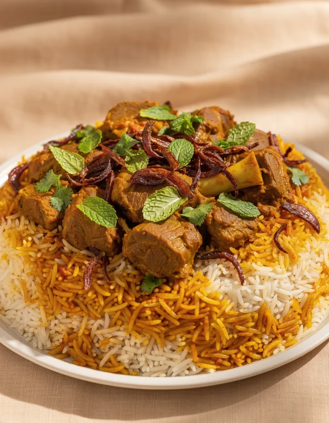 رز برياني باللحم