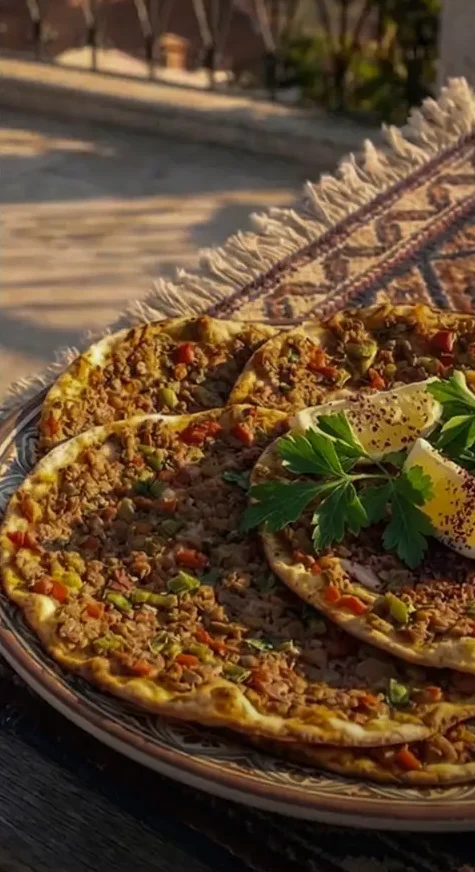 اللحم بعجين